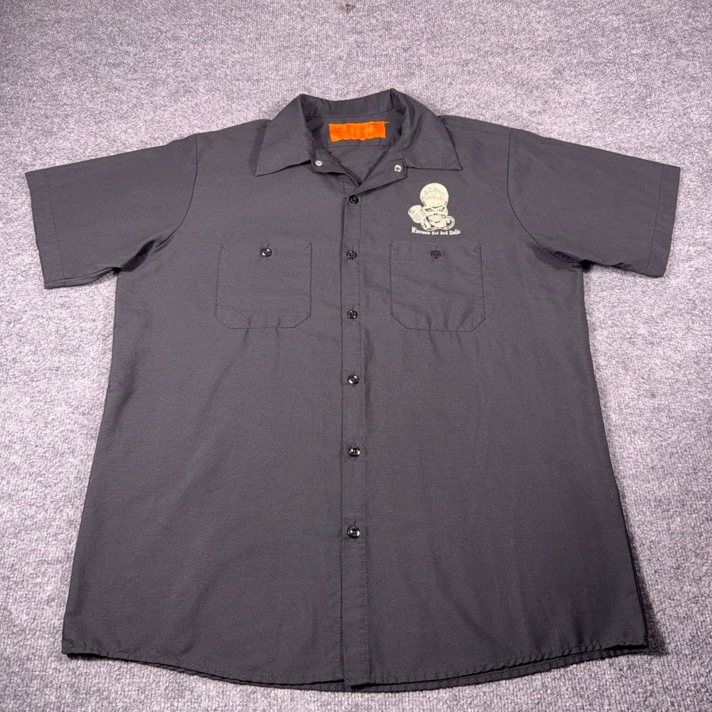 CornerStone Wisconsin Hot Rod Radio Work Shirt Black Large Capt'n Bob & Arlo